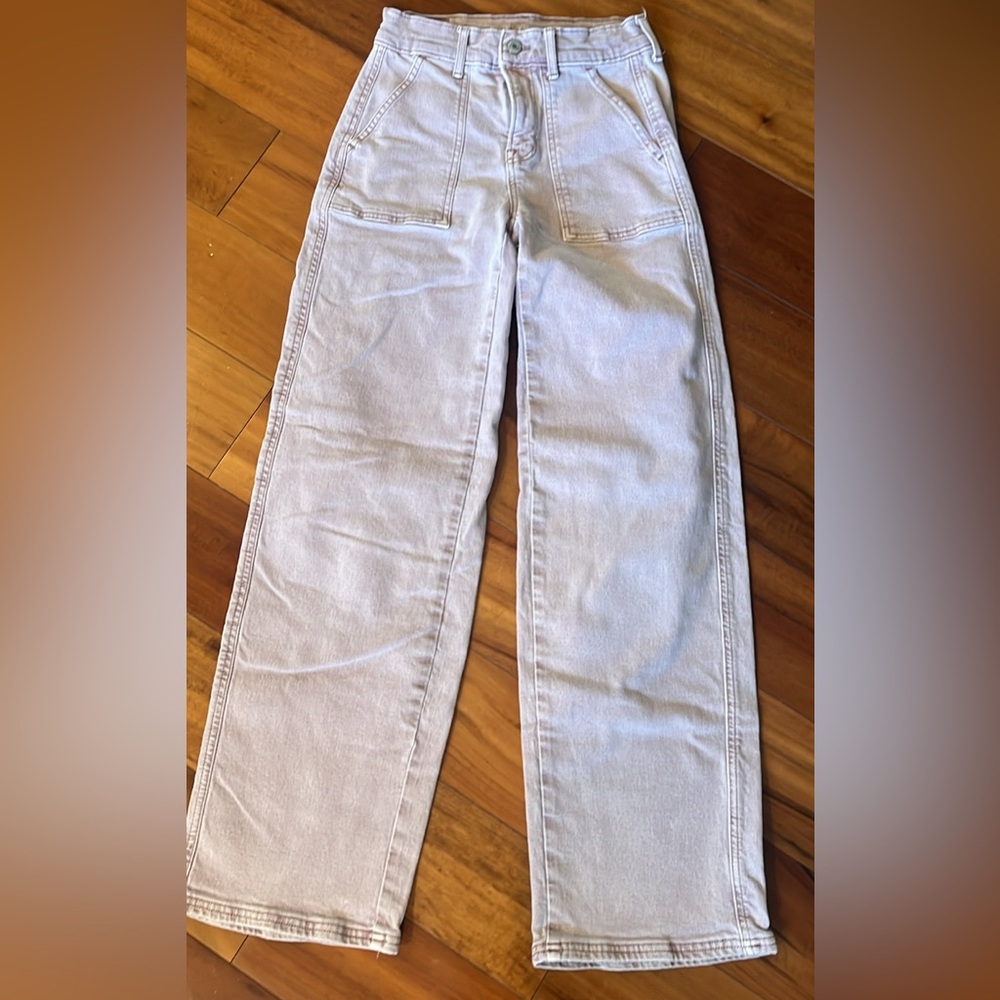 American Eagle Outfitters Jeans Light Purple Wash size 000 regular